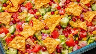 Crunchy Mexican Salad 🌽🥗 | Fresh, Colorful & Irresistible!