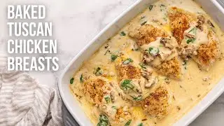 Baked Tuscan Chicken Breasts l The Recipe Rebel