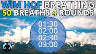 WIM HOF Guided Breathing Technique - 4 Rounds 50 Breaths Advanced NO TALKING
