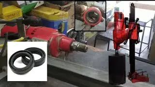 Core cutting machine oil seal changeing How to core cutting  oil seal change