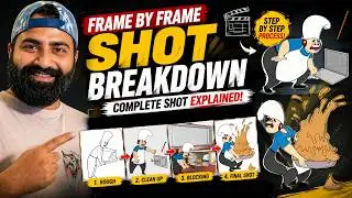 Frame by Frame Animation Shot Breakdown ll Complete Animation Process