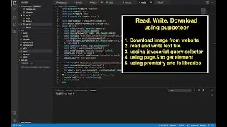 Automation Testing - How to Read, write and download files using Puppeteer, javascript | live coding