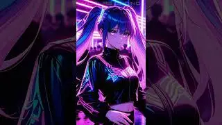Progressive Neon Beauty ✨ #CyberGirl #AIAnime #NeonDream #VirtualBeauty #Shorts #GudinoAi
