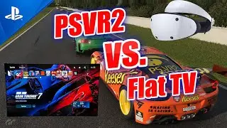 🏆 VR-Brille vs. Flat-TV - Wer macht das Rennen?🏆 PSVR2 I Bestzeit I GT7 I