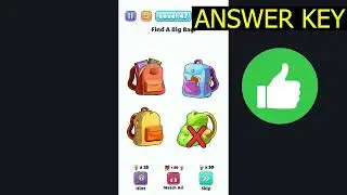 Brain Games Brain Star LEVEL 47 Find a big bag (ANSWER KEY) Gameplay Walkthrough - SlowMotion