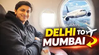 DELHI TO MUMBAI FLIGHT JOURNEY ✈️  VRINDAVAN SE RETURN TIRED & SLEEPY 😴