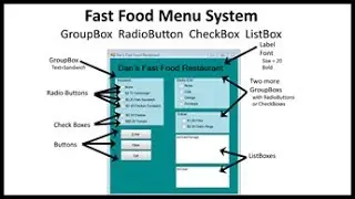 Visual Basic Fast Food Menu Program
