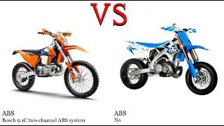 KTM XC 350 vs TM Racing SMX 450 Test specification comparison