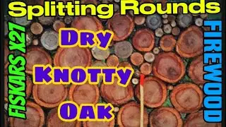 Splitting knotty firewood