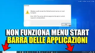 Come risolvere il menu START e la barra delle applicazioni non funzionano e non rispondono!