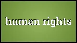 Human rights Meaning