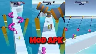 Fun Race 3D MOD APK Геймплей! Fun Race 3D ВСЕ УРОВНИ Геймплей