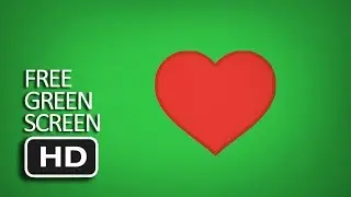 Free Green Screen - Heart Emoji