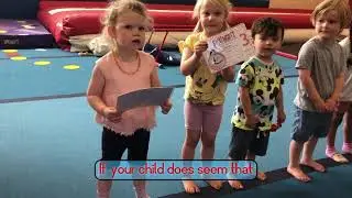 Preschool Combined Gymnastics and Trampoline Class Testimonial 2023