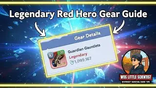 Legendary hero gear (Red gear) Upgrade tips and guide in whiteout survival 💙