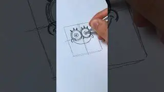 Drawing ASMR🎧 SpongeBob! How to Draw&hellip; (#shorts)