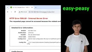 HTTP Error 500.19 - Internal Server Error
