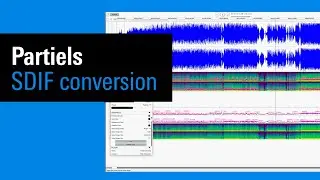 IRCAM Tutorials / Partiels : SDIF conversion