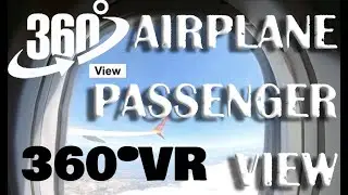 #VR360 FLIGHT IN A PASSENGER PLANE | FLY EXPIRIENCE 4K | surround sound | immersive experience 360&deg;