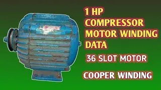 1hp induction motor winding data | 1 hp compressor motor winding data