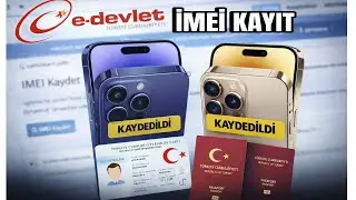 E DEVLET IMEI KAYIT - Pasaport / Kimlik İle Yurt Dışı Telefon Kaydetme / 2 Telefon 1 Kayıt