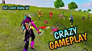 Alpha kd ff crazy gameplay ! solo vs squad - free fire max