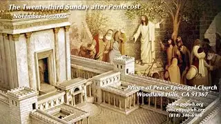 The Twenty-third Sunday after Pentecost, November 16, 2025