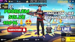 Free fire Max 2025||Reading game info please wait PROBLEM 100% SOLVE🤩🙏||#viral #trending #shorts