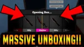 UNBOXING 700 BOXES IN MM2(part1)
