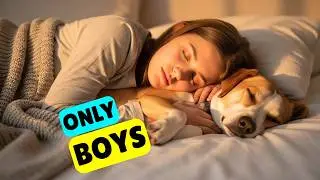 Why Your Male Dog Sleeps With You? What Does It Mean? It's not what you think.