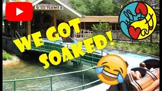 Soaked at the Log Flume ride at Busch Gardens