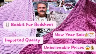 Rabbit Fur Bedsheet 🐰 | Imported Fabric | New Year Sale | New Panipat Handloom