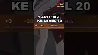 Total Mora Untuk Artifact Level 0 ke +20 Genshin Impact