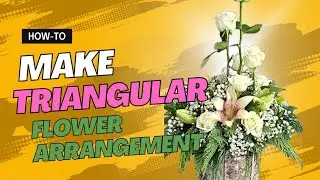 How to create triangular flower arrangement for funeral