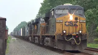 Very Big Very Long Very Fast CSX Intermodal Train