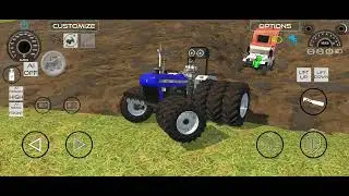 Resuce the Dj2 3  into a muds by tractors  🚜🚜 in a game #indianvehiclessimulator3dvide