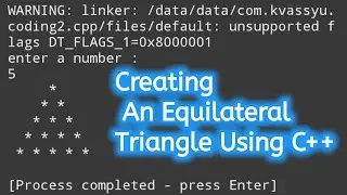 Creating an equilateral triangle using c++ || Common tech