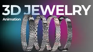 ORO's 3D Jewelry Animation | Silver & Rose Gold Bracelet | High-End Product Video by Cputek
