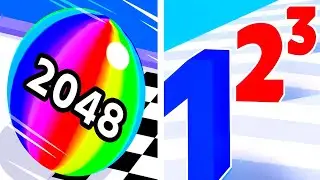 Ball Run 2048 VS Number Master 🎃🍓🍅 Max All Level Android iOS Gameplay EP 303