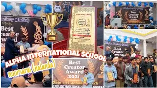Alpha international school noorsarai nalanda 🏫📖best creator award 2026  मे हुआ शमिल golu golden vlog