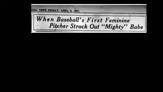 First Female to pitch in MLB was an exhibition vs Yankees, she strikes out Babe Ruth n Lou Gherig