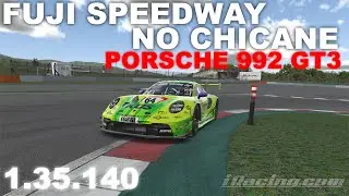 iRacing Porsche 992 GT3 Fuji - No Chicane (FIXED) | Track Guide + Hotlap