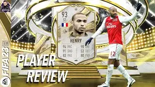 THE BEST ICON STRIKER IN FIFA 23 🤩!? 93 PRIME ICON HENRY PLAYER REVIEW - Fifa 23 ultimate team