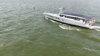 LCR 65 - long range cruiser - flyby during sea trial near Hindeloopen, home of Aluboot.