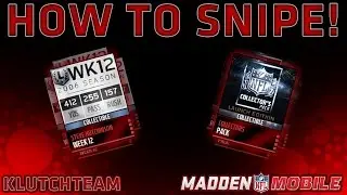 Madden Mobile 16: HOW TO SNIPE!