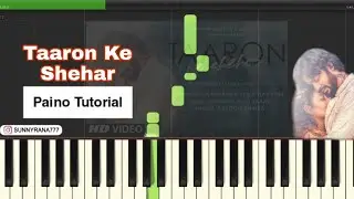 Taaron Ke Shehar Song: Easy Tutorial Paino Cover | Neha Kakkar | Jubin Nautiyal |