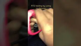 RTD testing by using multimeter
