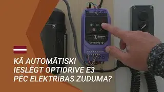 HOW TO automatically turn on the Optidrive E3 after a power outage? // Kā  ieslēgt Optidrive E3?