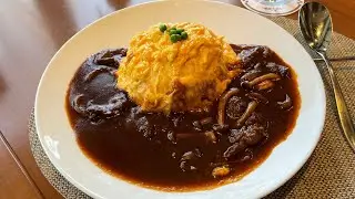 【帝国ホテル大阪】王様オムライス‼︎帝国ホテルハッシュドビーフに囲まれて カフェクベール