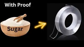 Изготовление наноленты из сахара/Как сделать наноленту/Самодельная нанолента
